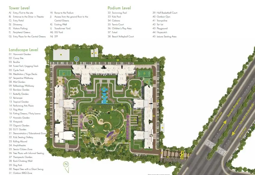 Godrej Royale Woods masterplan