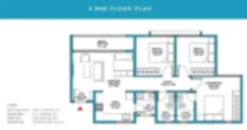Godrej Yeshwanthpur 4.5 BHK Apartment Floor Plan by Godrej Properties located at Yeshwanthpur, next to NH 75, close to Goraguntepalya and Peenya metro stations, Bangalore, Karnataka